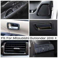 glass switch door handle panel ac condition vent tweeter central control cover trim for mitsubishi outlander 2016 2020