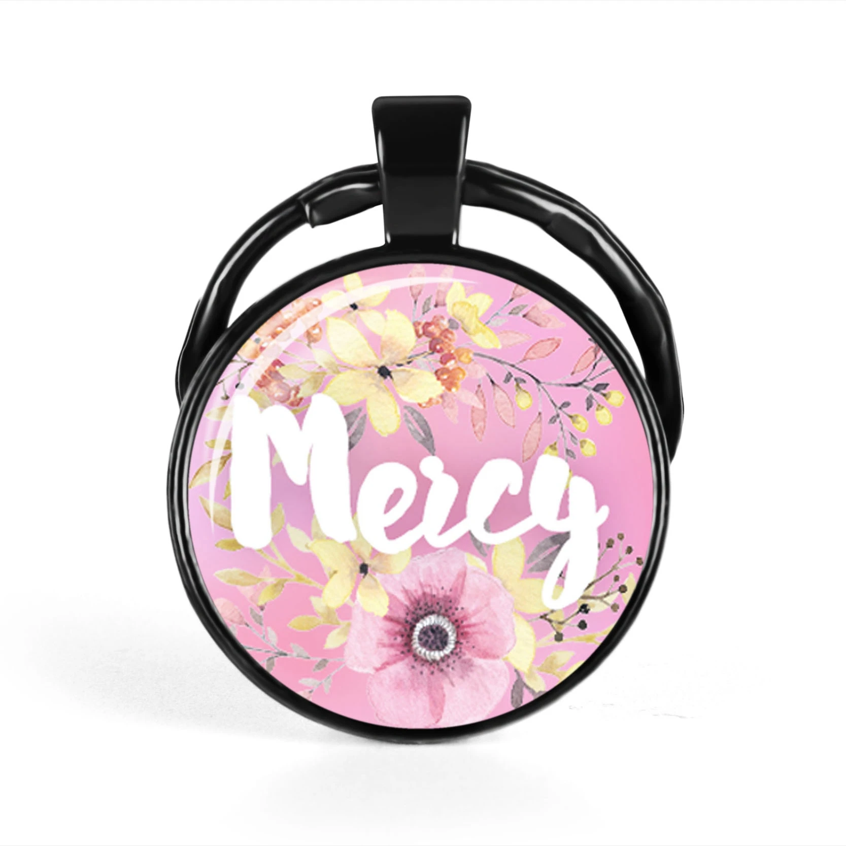 Новый черный держатель для ключей из Христианской Библии подвески стеклянная