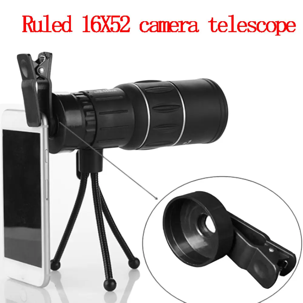Профессиональный Монокуляр 16X52 телескоп HD призматический прицел с компасом