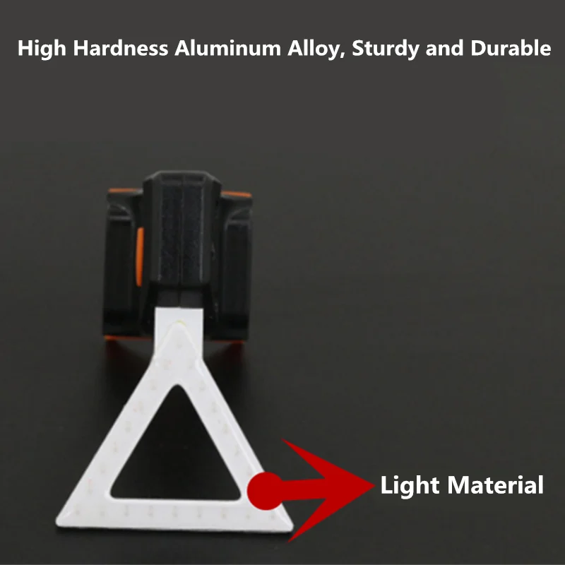 Bicycle Light USB Heart Type COB Bead High-brightness Warning Bone Round For MTB Road Bike Adjustable Taillight | Спорт и