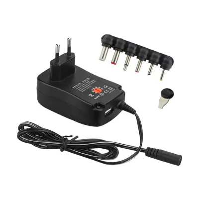 USB 3 В 12 в AC DC адаптер питания 5 6 9 Регулируемый 2A 30 Вт 220 до светодиодный