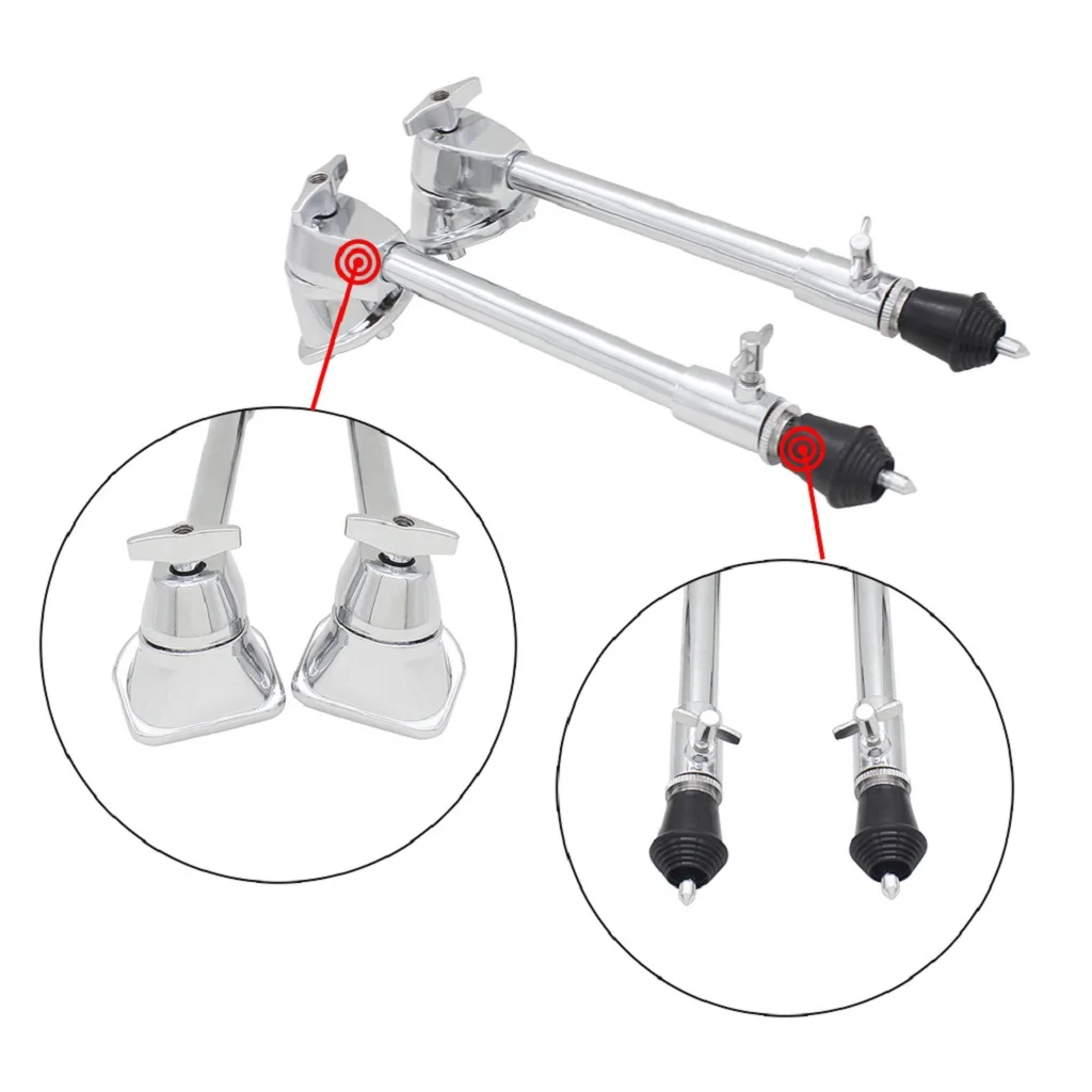 

2x Professional Drum Leg Bass Drum Spur Legs with Non-slip