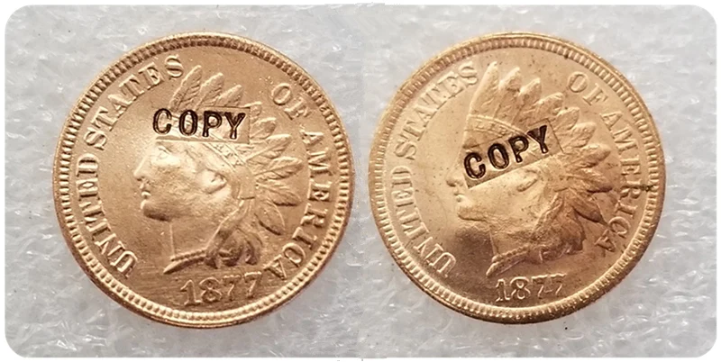 1877 Indian Head Cent Two Face Copy Coin | Дом и сад