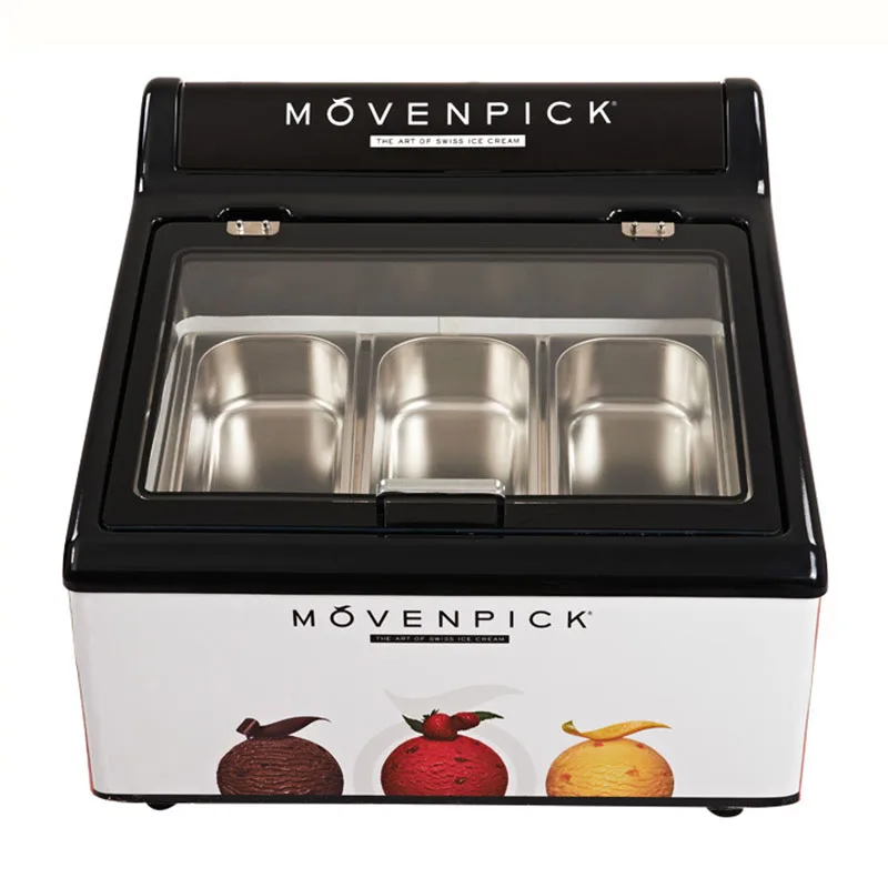 Commercial Ice Cream Freezer Desktop RefrigeratorFrozen Dessert Display Refrigerator Counter Cabinet | Бытовая техника