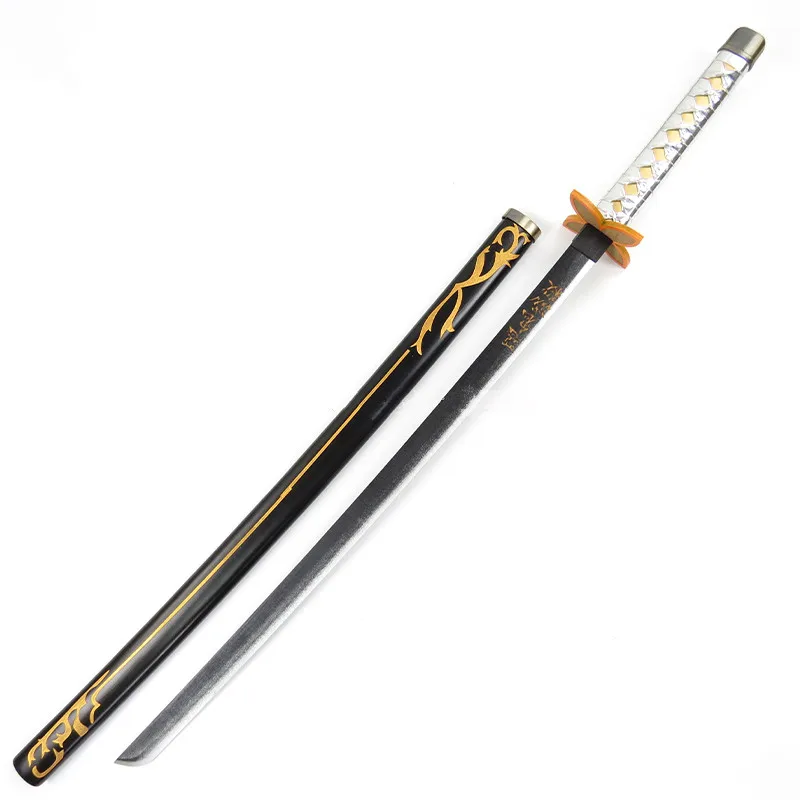 Shinobu Kocho Prop Косплей Реплика меч в ножнах аниме Demon Slayer Kimetsu No Yaiba реквизит для косплея деревянный меч Weaopns