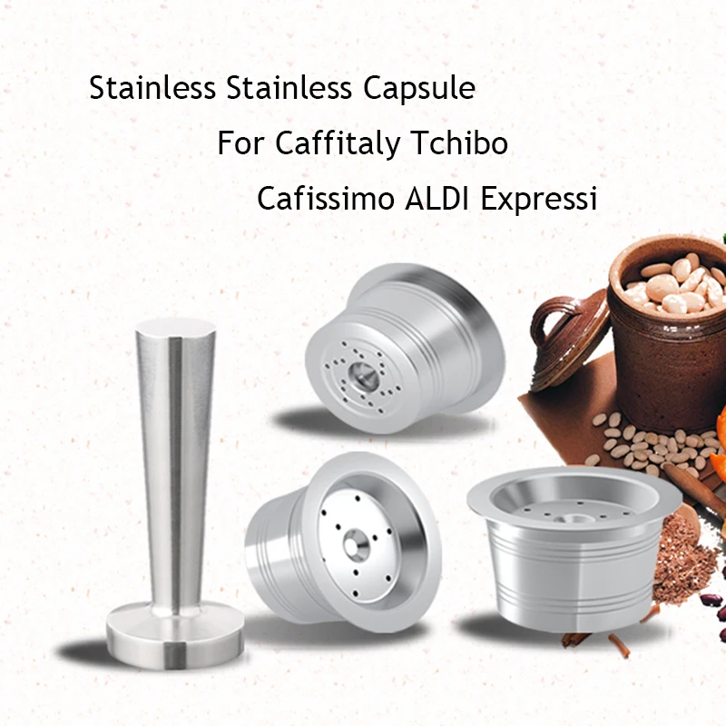 Капсулы для кофе из нержавеющей стали многоразовые фильтры K Fee Tchibo Cafissimo ALDI Expressi
