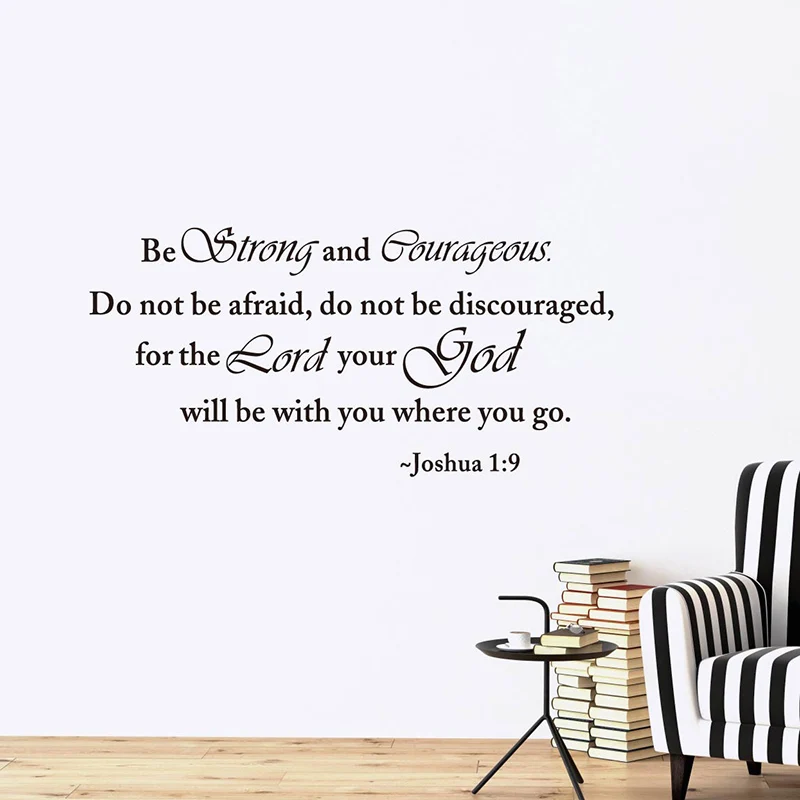 Виниловая наклейка на стену Be Strong с цитатами|Наклейки стену| |