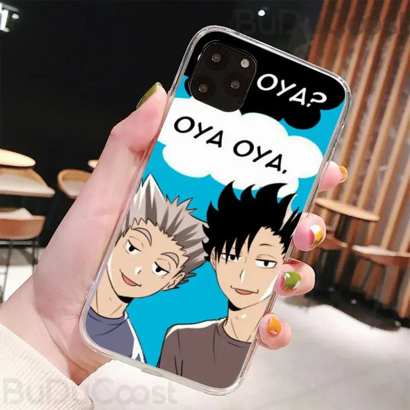 oya oya oya haikyuu phone case for iphone 8 7 6 6s plus x 5s se 2020 xr 11 pro xs max 12 12mini free global shipping