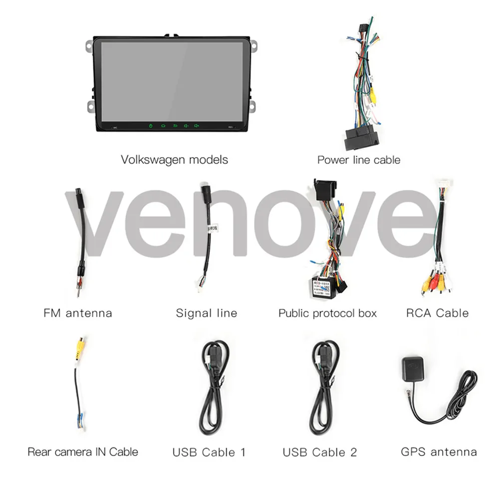 Android 9 1 2 Din Автомобильный Радио стерео для VW Passat/b7/b6/golf 7/Polo/Touran/Jetta автомобильный