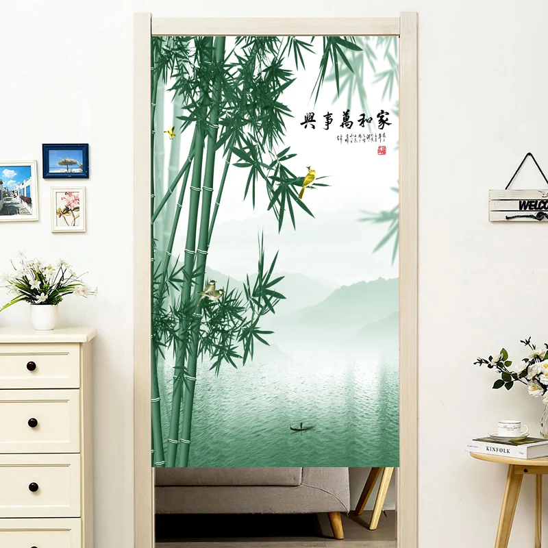 Тканевая занавеска в китайском стиле для дома кухни спальни туалета