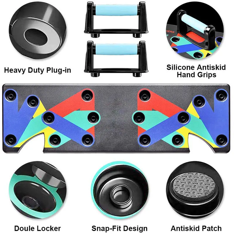 1 Набор стойка с пуш ап 9 в система для бодибилдинга фитнес комплексная тренировка