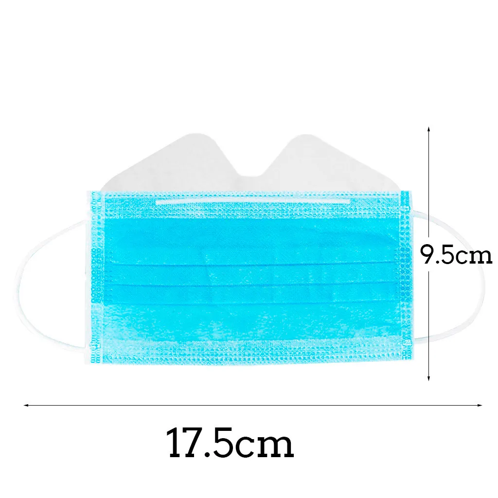 

40/60/80PCS Anti-fog Masks Non Woven Face Masks 3-Ply Face Mask Earloops Green Masks Fast delivery mascarilla espana J50