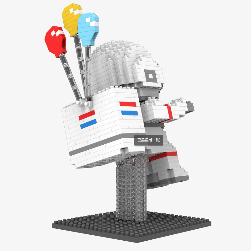 

MOC 736pcs Astronaut Micro Building Blocks Spaceman Figures Cosmonaut Diamond Mini Brick Toys For Kids gifts