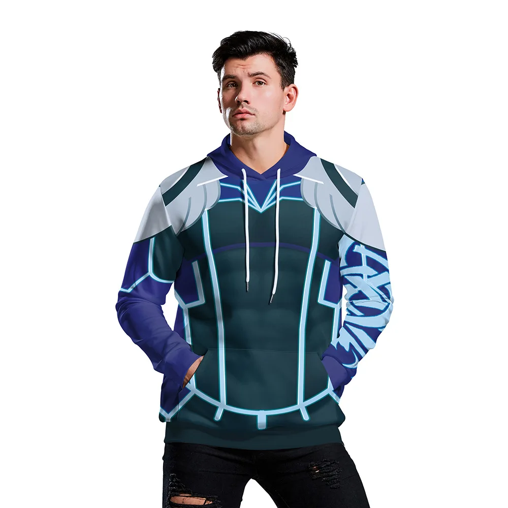 

Woman Men Anime Movie Hero 3D Print Hoodies Sweatshirt Halloween Cosplay Costumes Party Role Play Dress Up Hooded Shirt Outfit