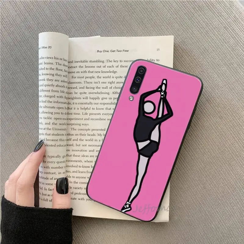 

minimalist ballet Phone Cases For Samsung galaxy S note 7 8 9 10 20 fe edge A 6 10 20 30 50 51 70 lite plus Soft Silicone