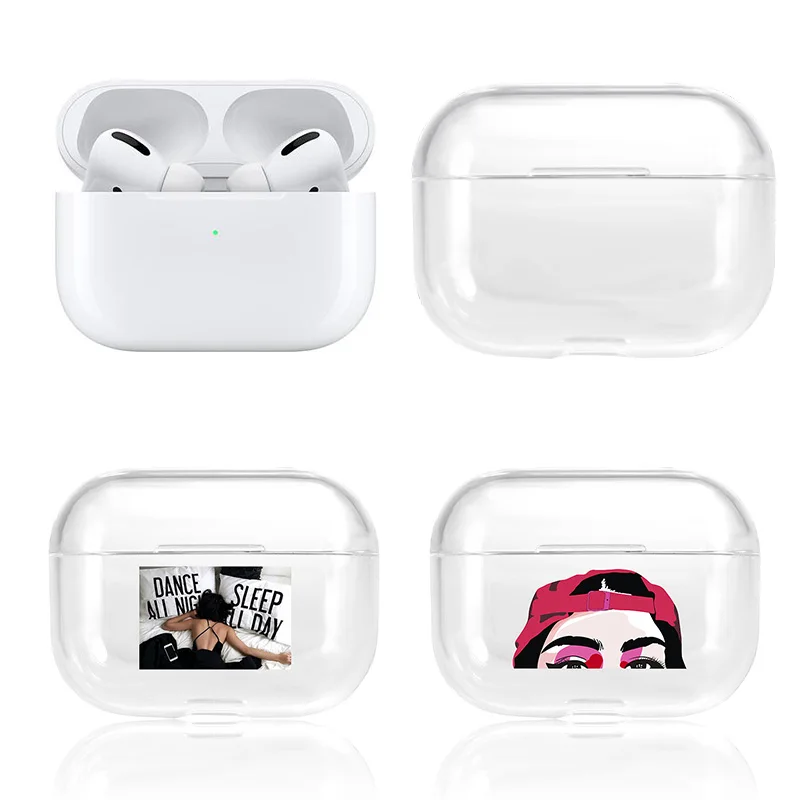 Прозрачный чехол для AirPods Pro 2019 мягкий ТПУ беспроводных Bluetooth наушников 3