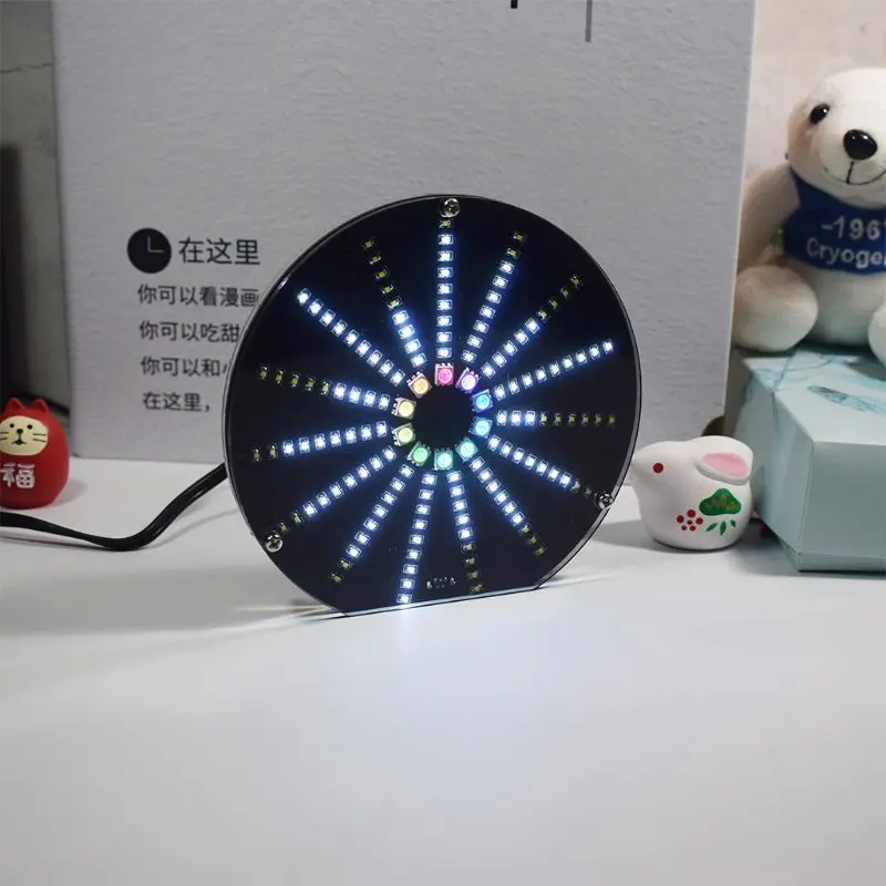 Светодиодный круговой аудио визуализатор музыкальный спектр дисплей DIY Kit