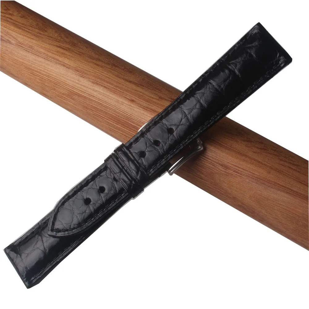 

Crocodile Leather Watchband Luxury ACCESSORIES replacement Watch straps 14mm 16mm 18mm 19mm 20mm 21mm 22mm Brown Black for watch