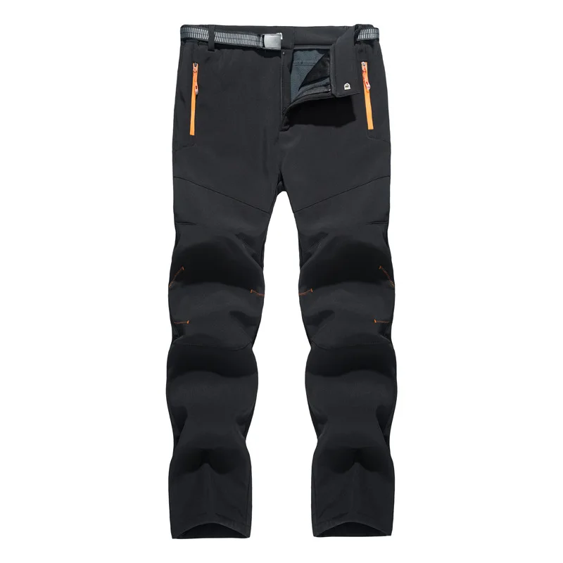 

New Autumn and Winter Men's Climbing pants Outdoor Plus Velvet Thickening Warm Waterproof Windproof Season Hiking Pant