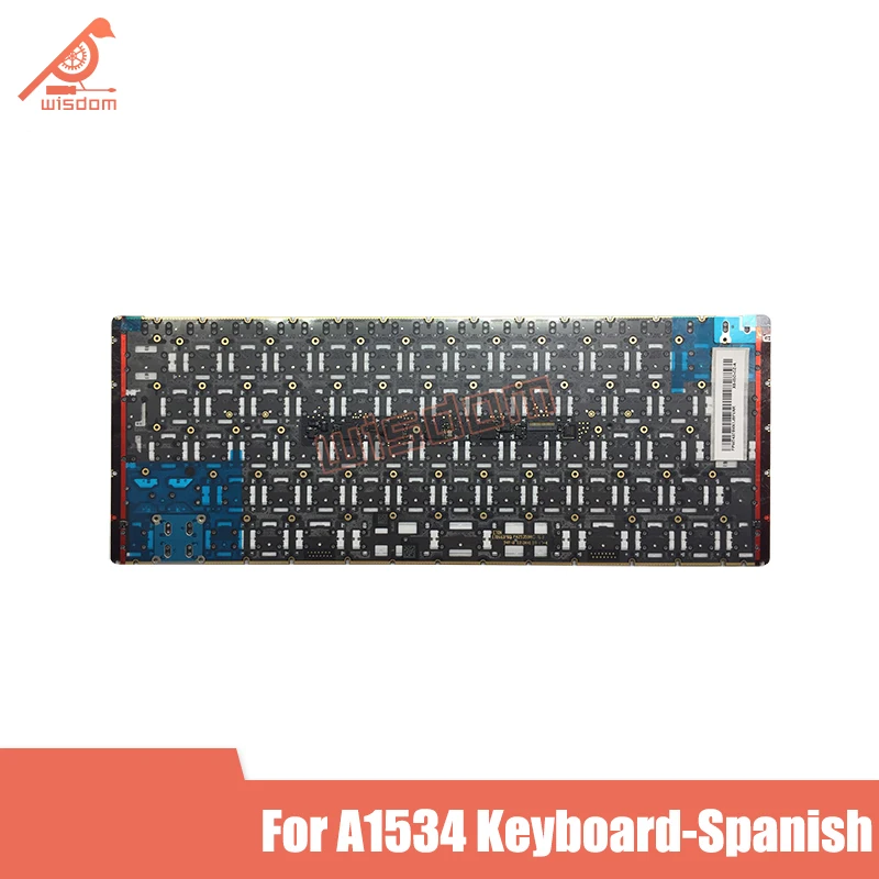Полностью новая клавиатура для ноутбука A1534 с испанской раскладкой и винтами Macbook