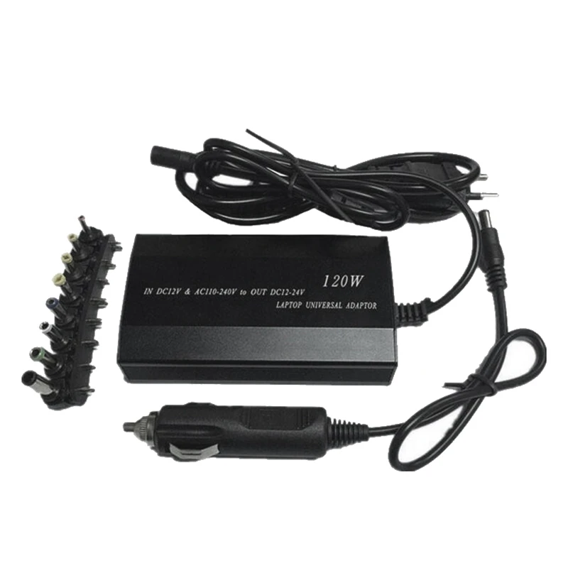 

Multifunction Laptop Adapter Power Charger Universal 120W Laptop Car DC Charger Notebook AC Adapter Power-EU Plug