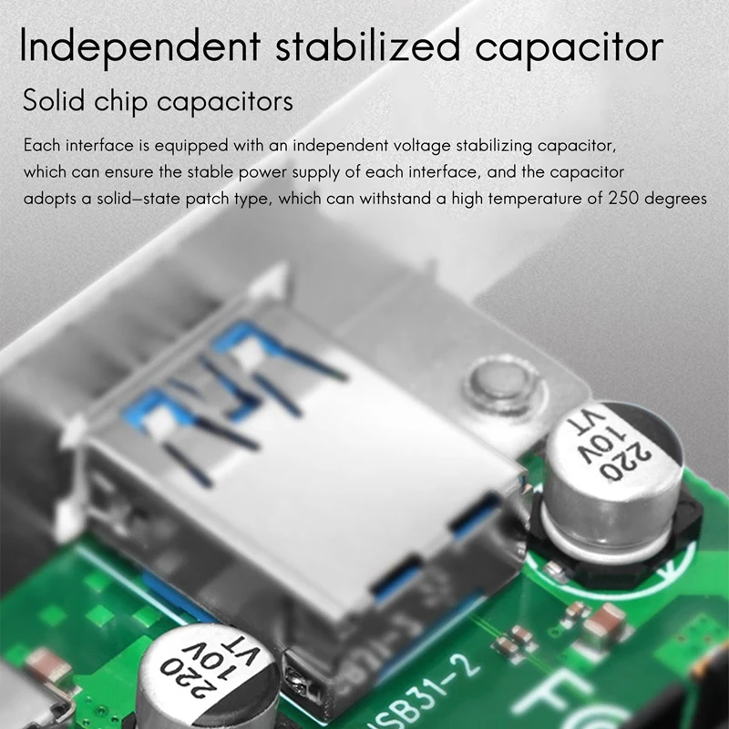 Pci-E к USB3.1 Плата расширения Type-A + Type-C адаптер двойной порт ASM3142 | Компьютеры и офис