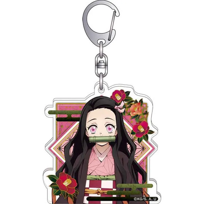 

Anime Demon Slayer Keychains Womens Tanjirou Kamado Nezuko Tomioka Giyuu Kimetsu No Yaiba Acrylic Key Chains Cute Funny Cartoon