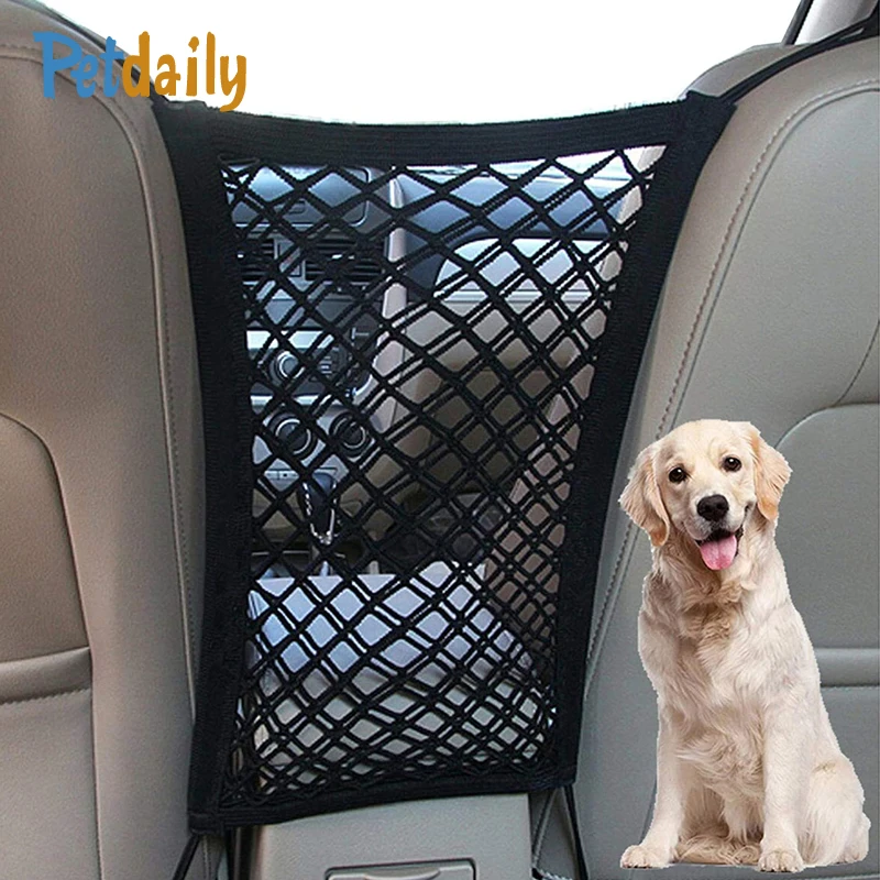 

Car Dog Barrier,Front Seat Barrier For Cars Trucks SUV - Mesh Pet Net,Car Hanging Organizer,Car Divider For Dogs Kids Children
