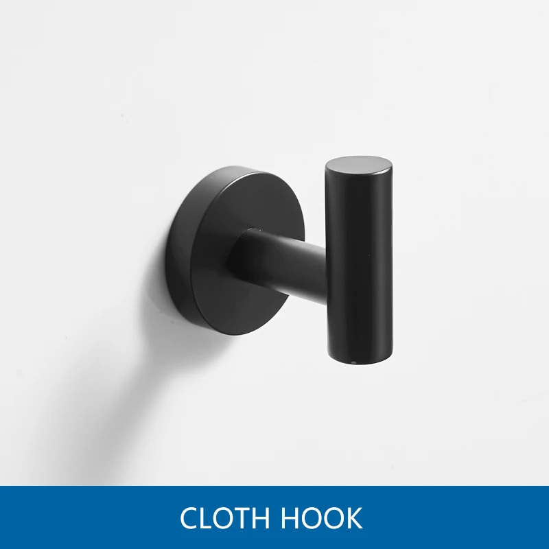 Cloth Hook-2 Faplully матовый золотой набор аксессуаров для ванной комнаты Т-образный дизайнерский держатель для туалетной бумаги держатель для туалетной щетки настенное оборудование - Цвет: Cloth Hook-2