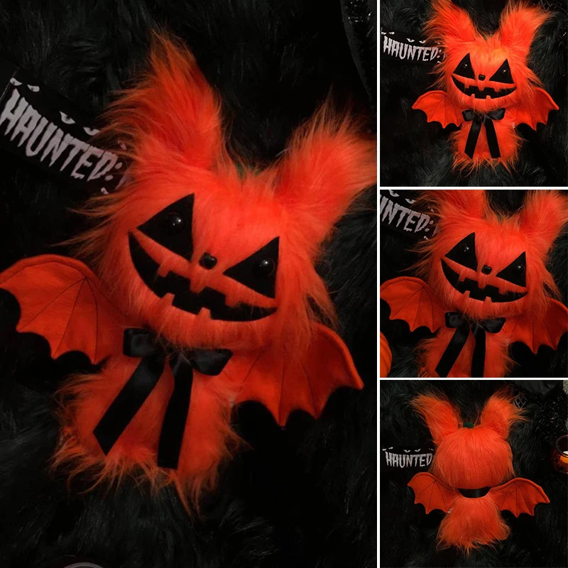 

2021 Creative Pumpkin Bat Plush Toy Halloween Soft Stuffed Doll Party Decorative Props Great Gifts for Children