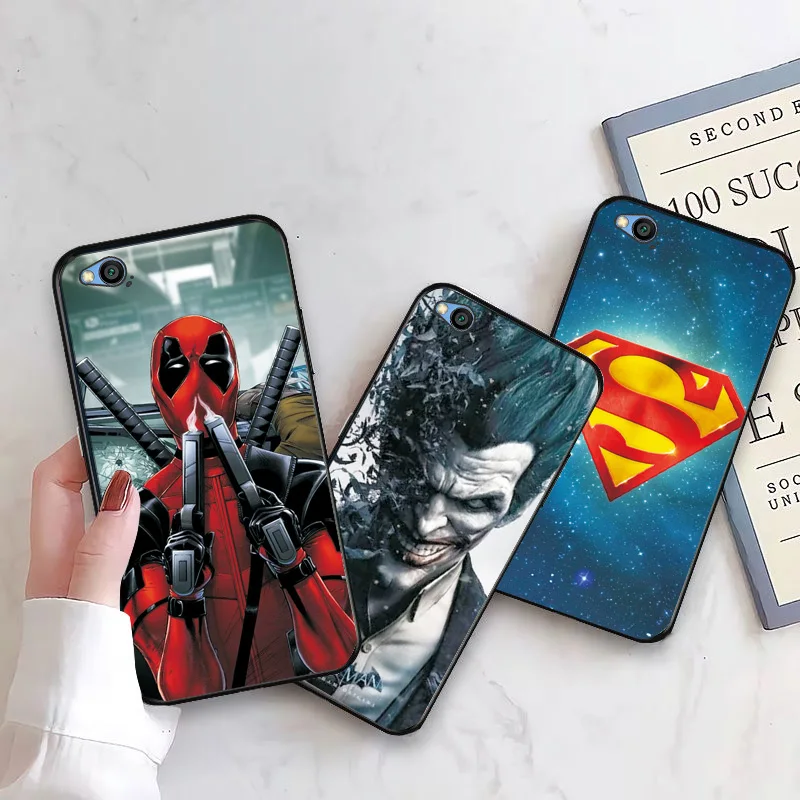 Чехол для телефона Xiaomi Redmi GO чехол S2 Marvel Железный человек черный из ТПУ Note 7 6 Pro 4 4X