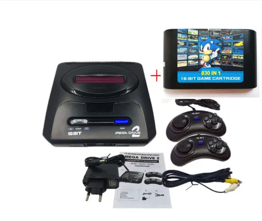

16 bit SEGA MD2 Video Game Console with US and Japan Mode Switch,for Original SEGA handles Export Russia with 830 in 1 games