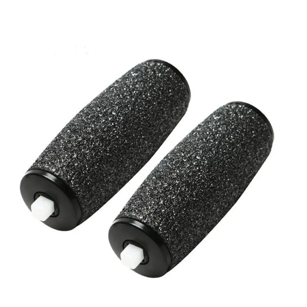 

2pcs / Pair Replacement Roller Heads for Soft Velvet Scholls Electric Foot File Express for Manicure Pedicure Skin Remover