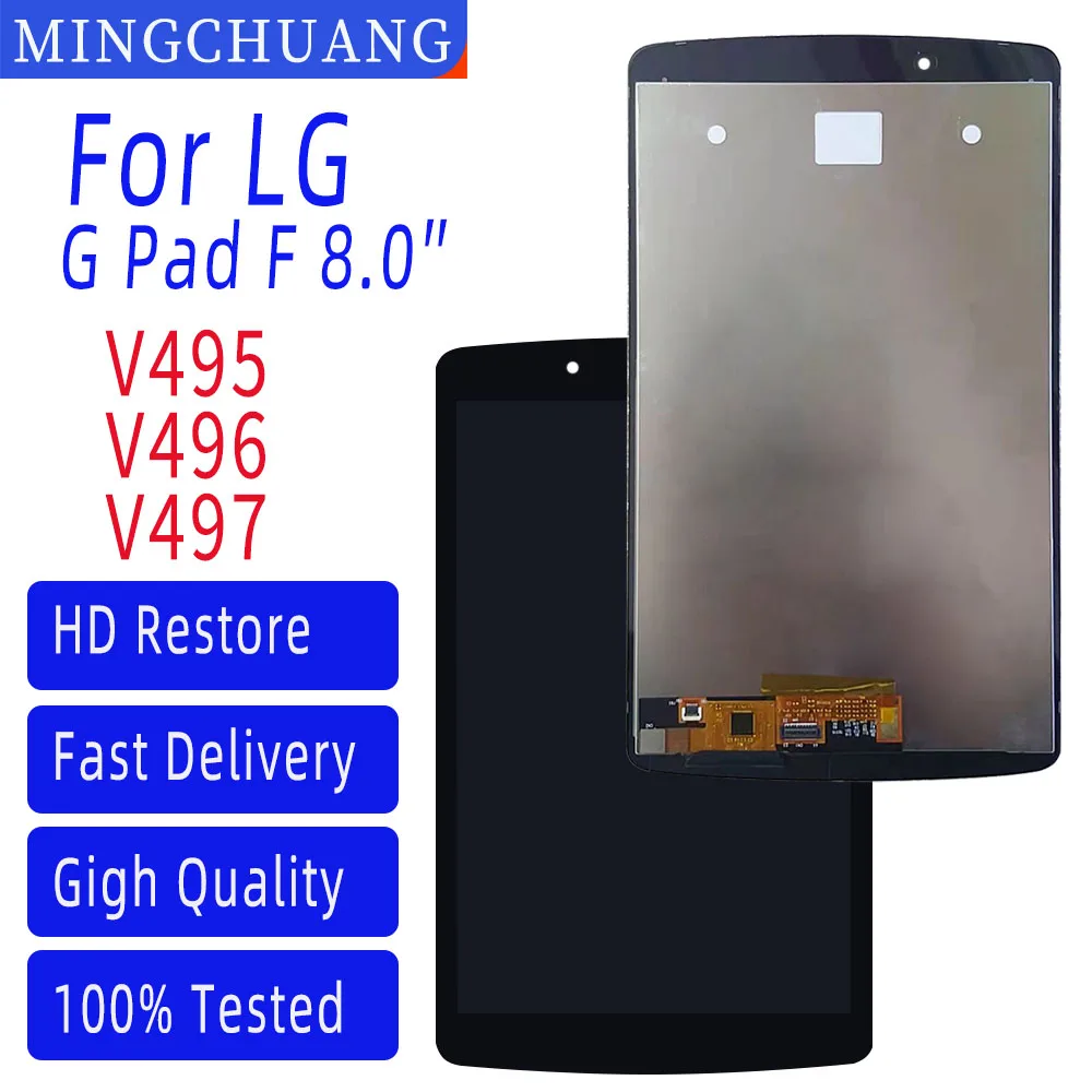 

8.0 Inch For LG G Pad F 8.0 V495 V496 V497 LCD Display Touch Screen Digitizer Sensor Panel Assembly Replacement Part