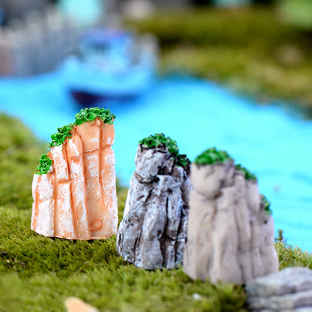 Новинка 1 шт. Rockery искусственная горная рыба черепаха танк бонсай мини пейзаж