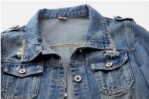 Куртка женская джинсовая в стиле Харадзюку Повседневная модная Корейская куртка