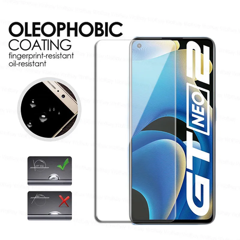 full glue screen protector for realme gt neo2 glass for realme gt neo2 tempered glass 9h camera lens film for realme gt neo2 free global shipping