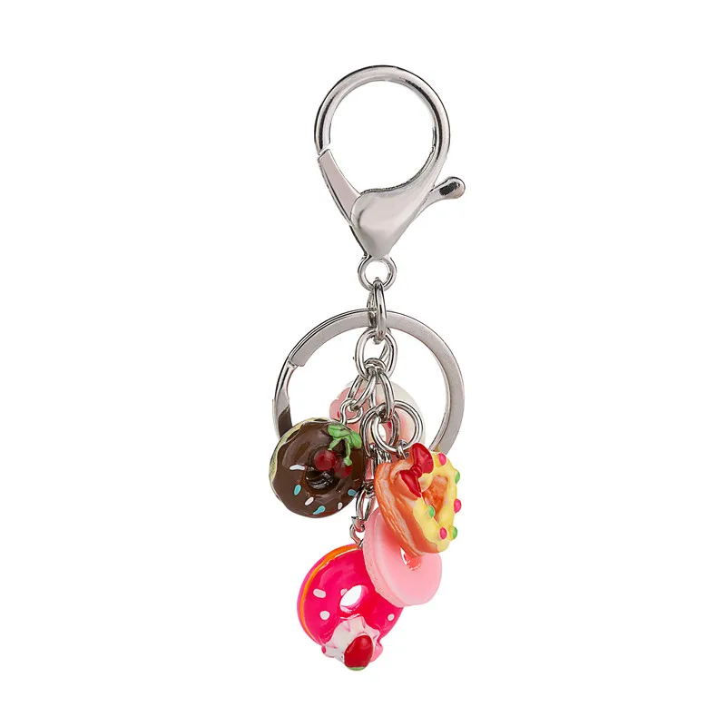 1 шт. женский брелок модный Торт Flatback из смолы в форме продуктов питания амулеты