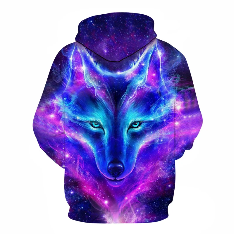 

New Men's Wolf Hoodie Jacket 3D Printing Hoodie Unisex Sweatshirt Men's Hoodie Autumn and Winter Pullover Oversized Hoodie