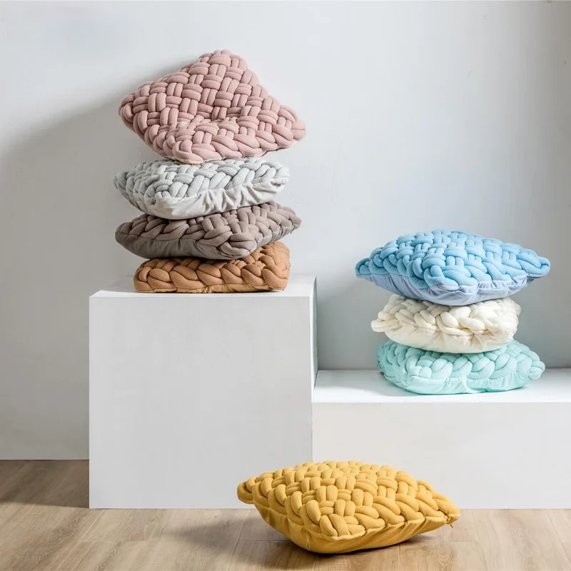 Брендовая хлопковая Подушка YIRUIO с ручным узлом для автомобильного сиденья