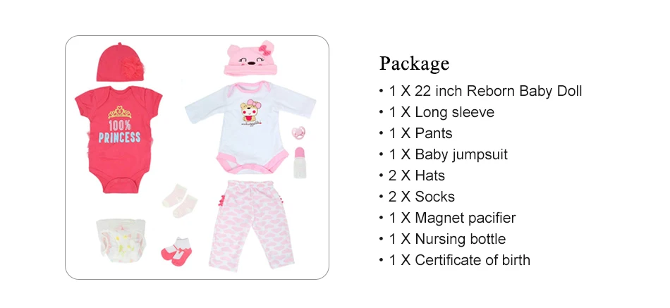 55 см Reborn Baby Doll Girl 2 наряды силиконовый виниловый светильник для новорожденных Розовый и темно-розовый