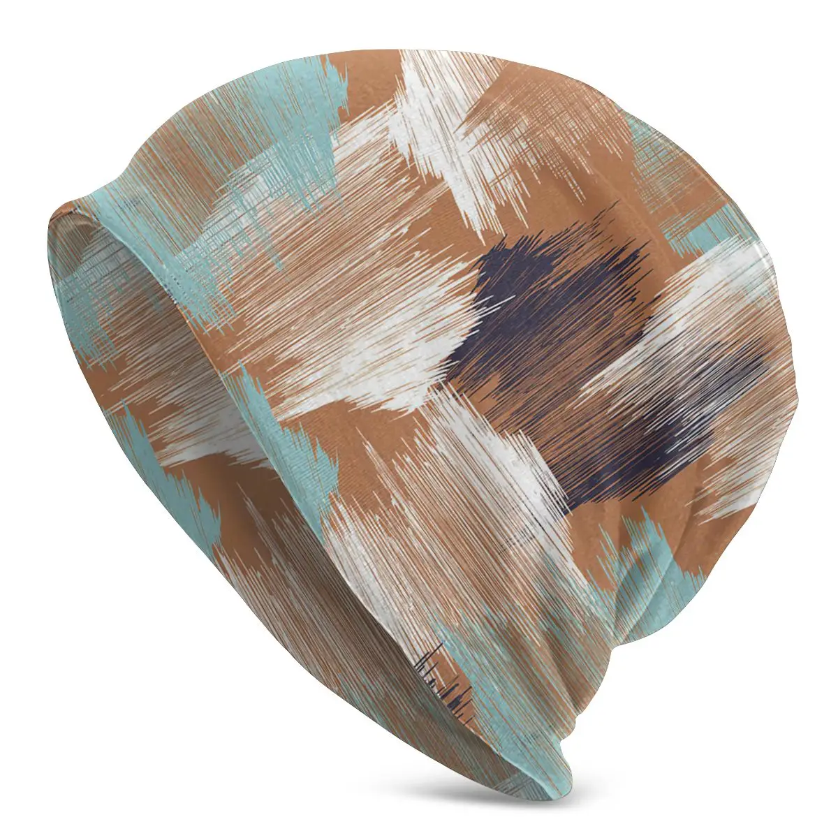 

Бесшовная Шапка-бини в красочный горошек, Удобная шапка-пуловер, вязаная шапка для взрослых мужчин и женщин