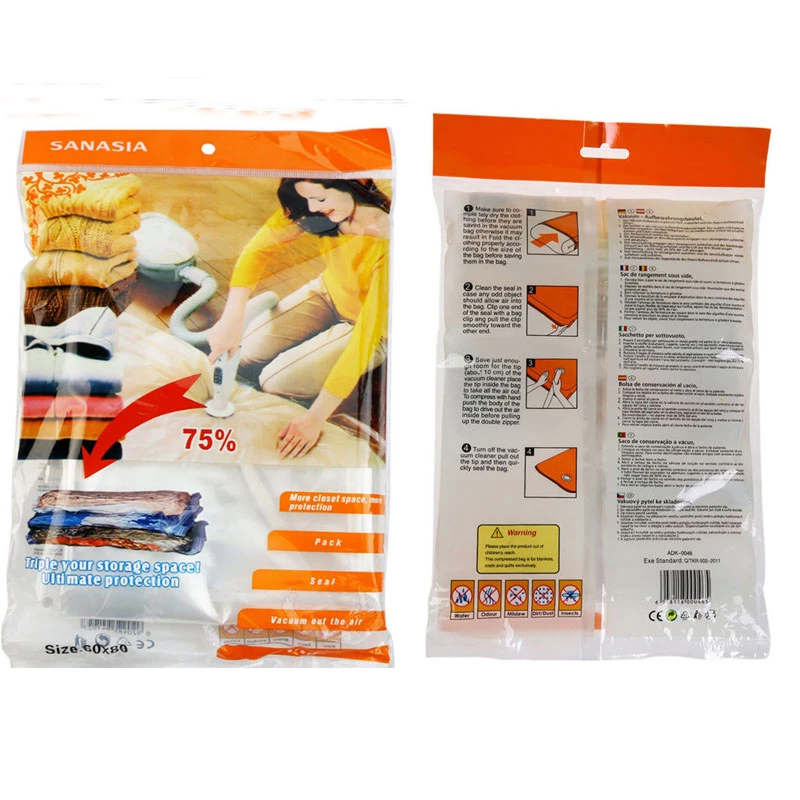 Вакуумный компрессионный мешок для откачки экономичные мешки хранения