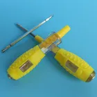 Тестовый карандаш Съемная двойная головка Крестовая шлицевая отвертка изоляция Силиконовая ручка домашний сенсорный датчик электрика тестовая ручка