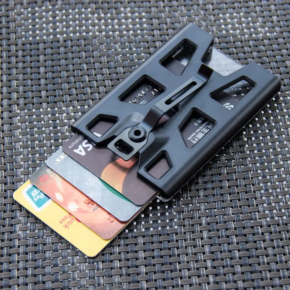 Бумажник держатель для удостоверения личности с ремешком и металлическим