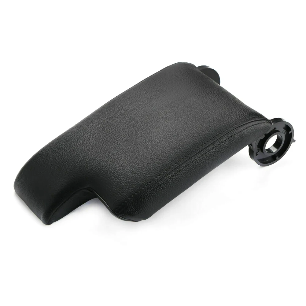 Черный кожаный подлокотник Крышка центральной консоли для BMW E46 3 серии 2009 ~ 2004