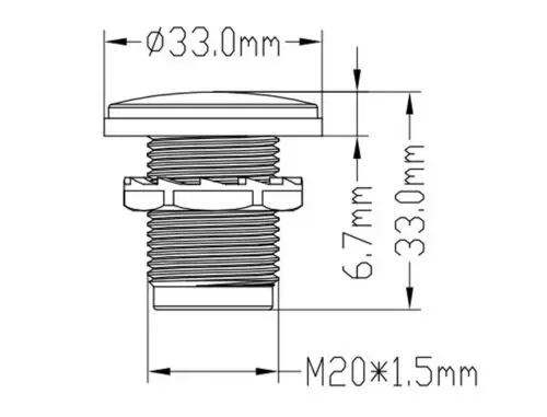 33 мм Морская Лодка RV Водонепроницаемая 12V светодиодная подсветка салона для