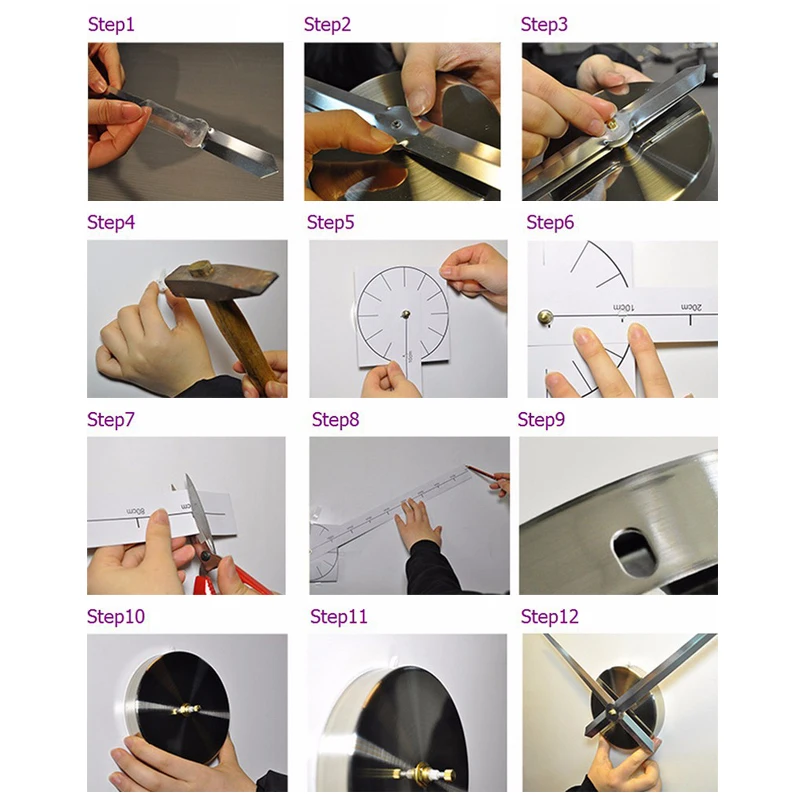 DIY креативные модные декоративные акриловые настенные часы простые и стильные