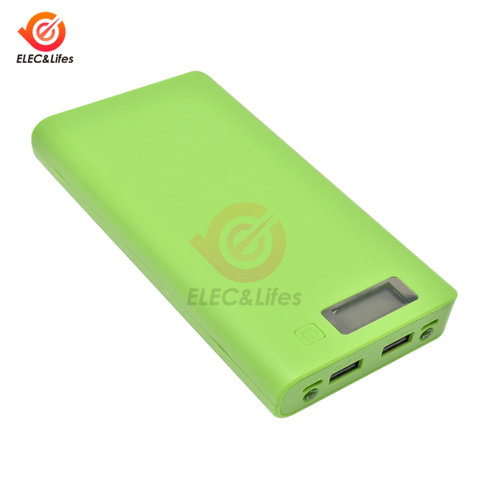 Двойной USB 5V 2.1A/ 1A 18650 Коробка для аккумуляторов сделай сам чехол зарядного