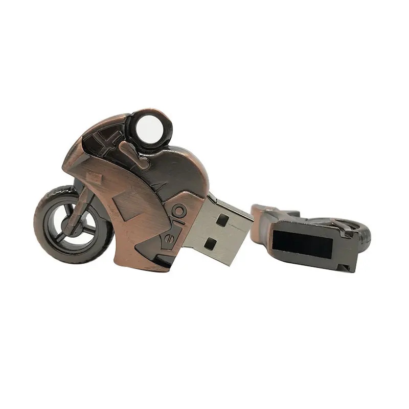 new creative usb flash drive 32gb memory usb 2.0 metal pen drive motorcycle usb stick 4gb 8gb 16gb 64gb pendrive gift wholesale